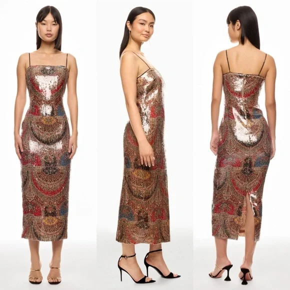 NWT Veronica Beard Leda Dress in Size 6 Red Multi - Picture 1 of 15